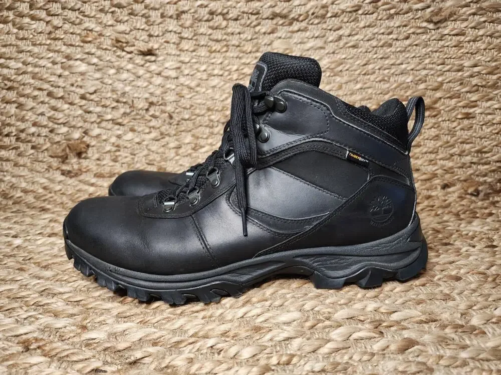 Men's Timberland Mt. Maddsen Timber Dry Waterproof Hiking Boots Black Size 14